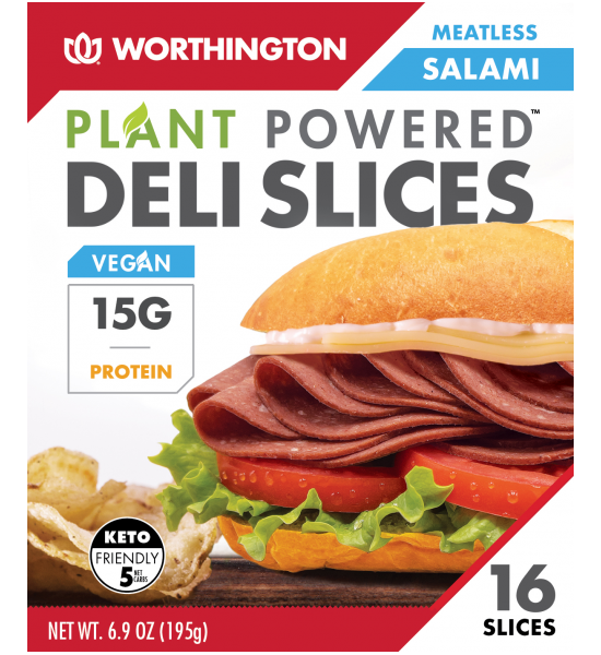 Rebanadas De Salami Vegano Worthington 195g