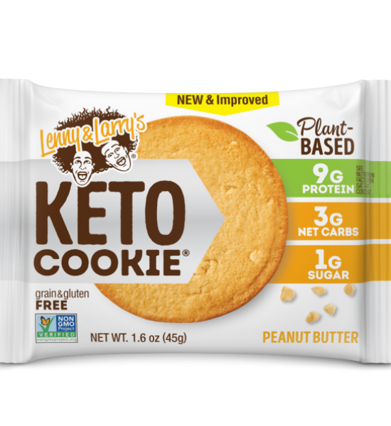 Galleta De Proteina Vegana KETO De Crema De Cacahuate Lenny & Larrys 113 g