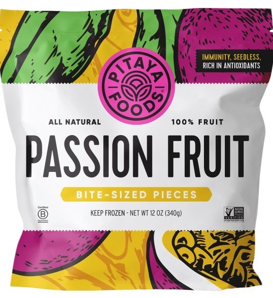 Smoothie Packs de Maracuyá Orgánica Pitaya Foods 340 g