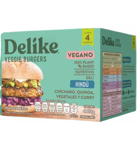 Hindú Veggie Burger Delike 440 g