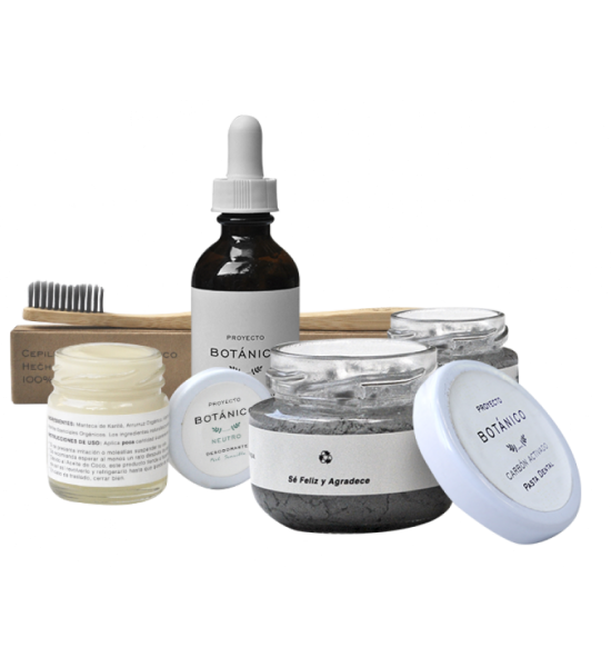 Kit Higiene Personal Carbón Activado Proyecto Botánico (5 Artículos por Kit)