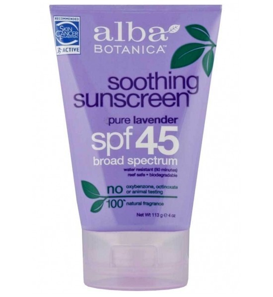 Protector Solar con Lavanda FPS 45 Alba Botánica 113 g