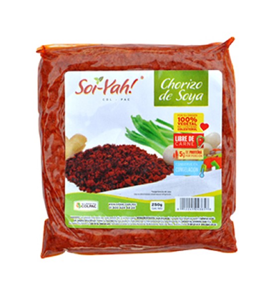 Chorizo Vegano Soi-yah! 250g. y 500g.