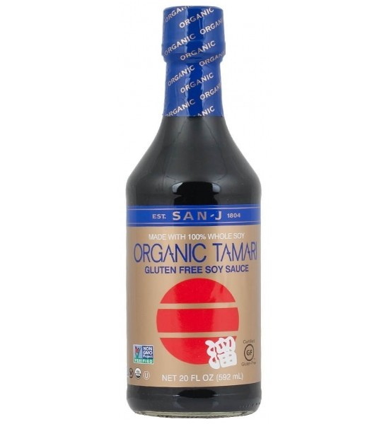 Salsa Tamari de Soya Orgánica Sin Gluten Gold San J 592 ml