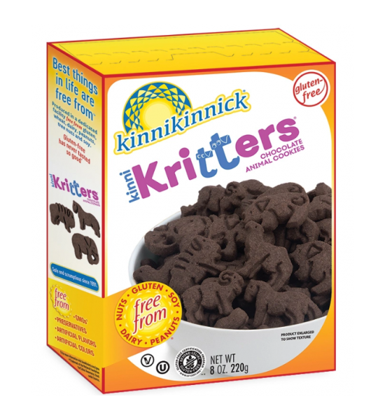 Galletas de Animalitos Sabor Chocolate Sin Gluten Kinnikinnick 220 g