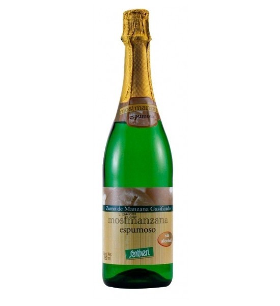 Zumo de Manzana Gasificado sin Alcohol Santiveri 750 ml