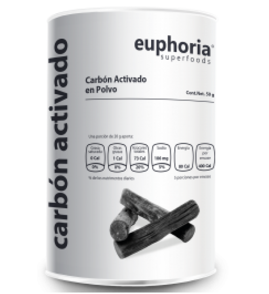 Carbón Vegetal Euphoria Superfoods 50 g