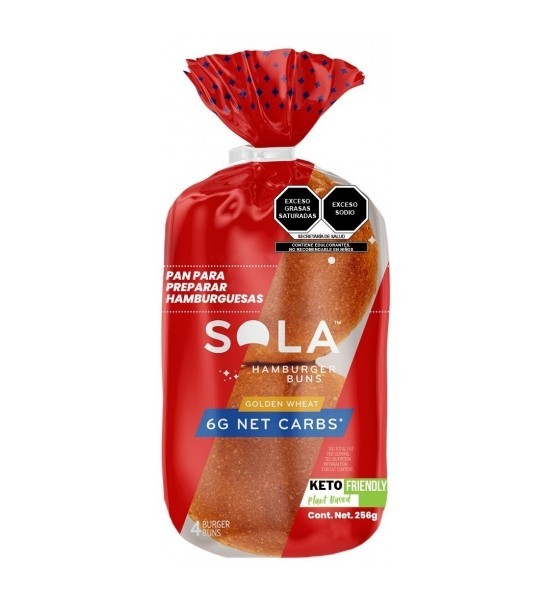 Pan para Hamburguesa Keto Sola 256 g