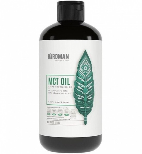 MCT Oil Recuperador de energía - Ácido Caprílico C8 Birdman 270 ml